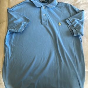 Men’s Medium Polo light blue collar shirt